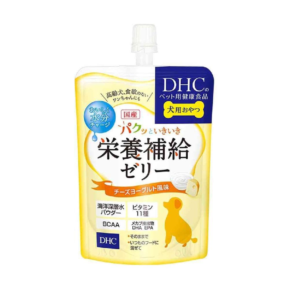 DHC 犬用 パクッといきいき栄養補給ゼリー チーズヨーグルト風味 130g