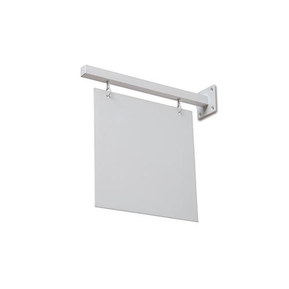 ブラケットサインボード ホワイト 64042 【直送品】 返品・キャンセル・他商品と同時購入は不可