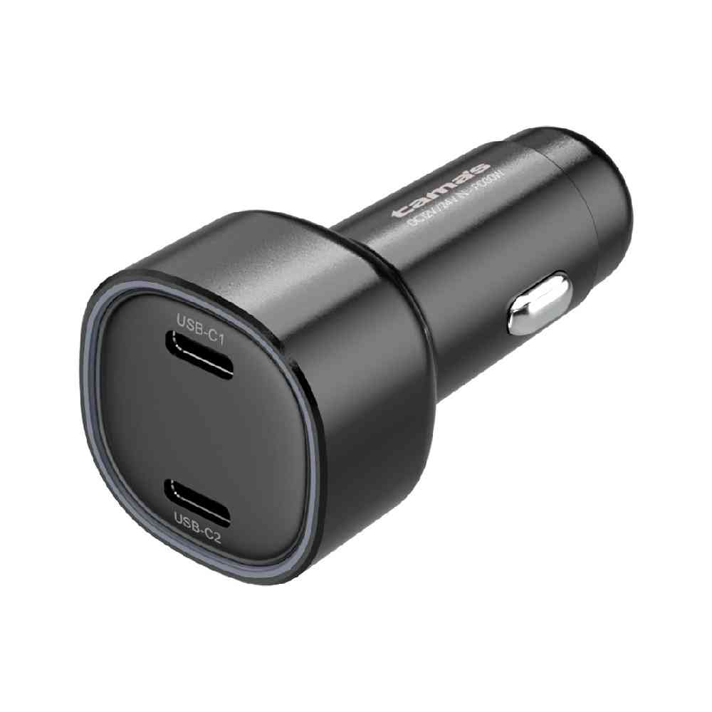 多摩電子工業 PD30W カーチャージャー USB-C×2 TKP154C2K