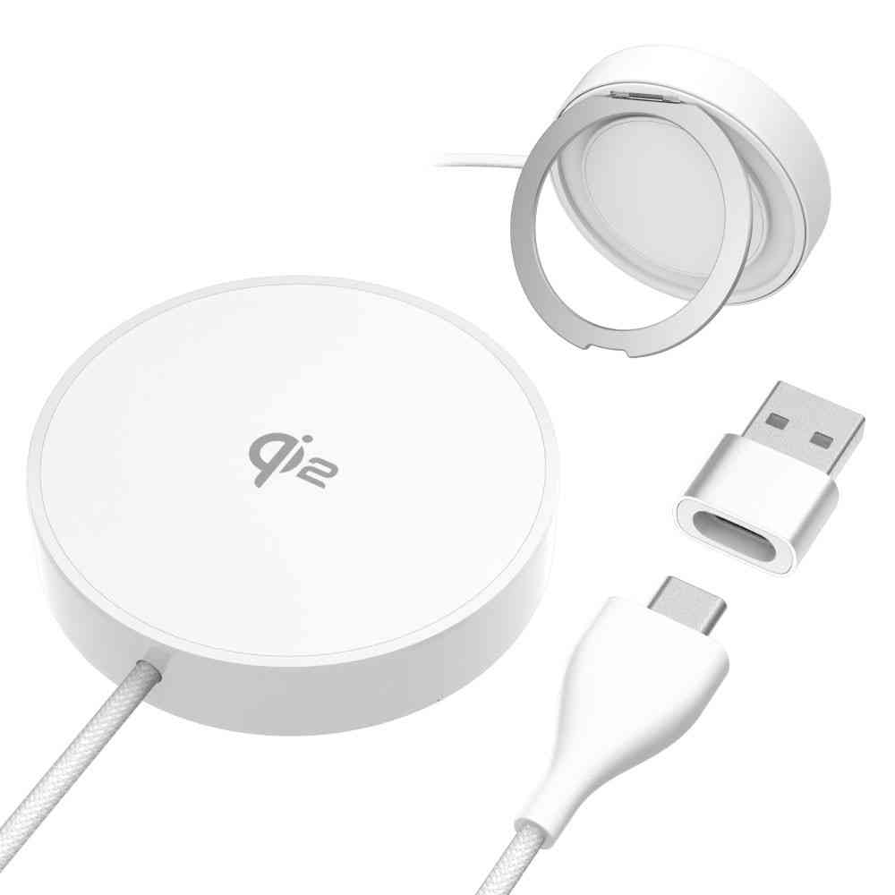 多摩電子工業 Qi2 対応 マグネット式 ワイヤレス 充電器 1.5m TWC64W