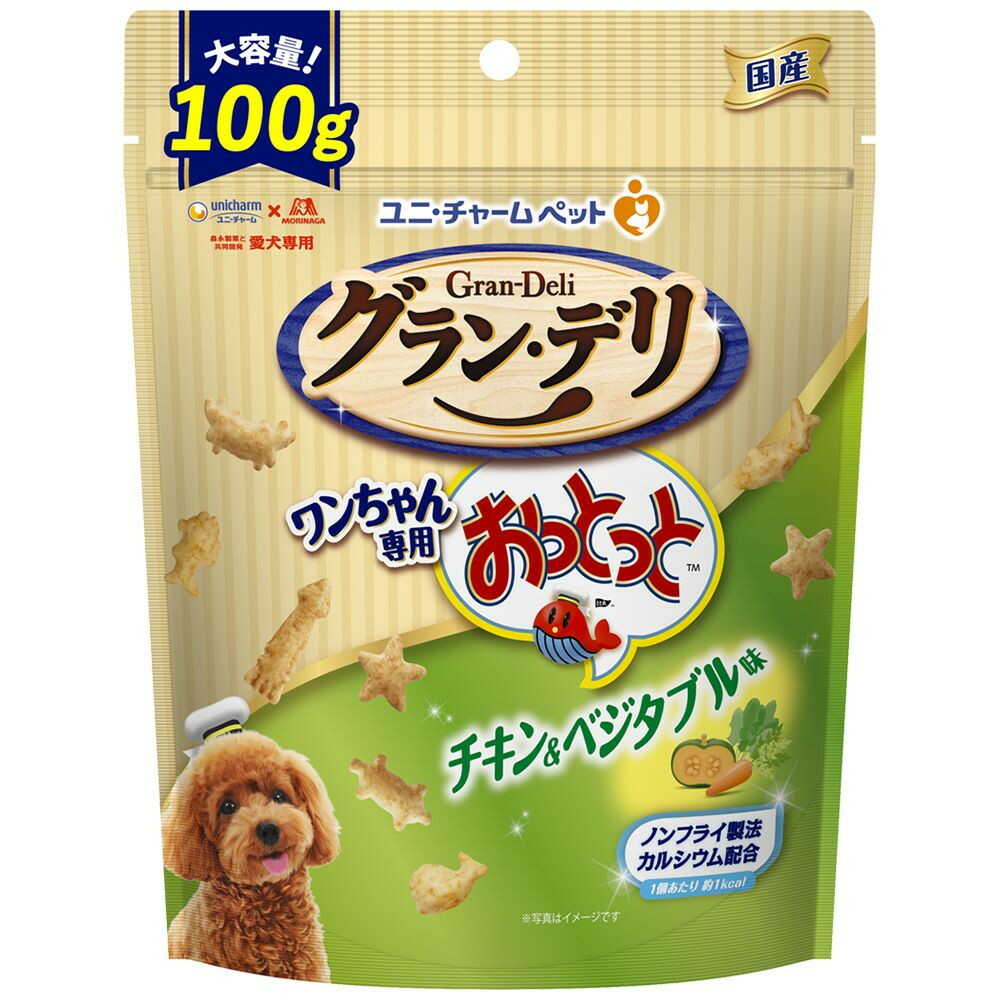 ユニ・チャーム グラン・デリ ワンちゃん専用おっとっと チキン&ベジタブル味 100g