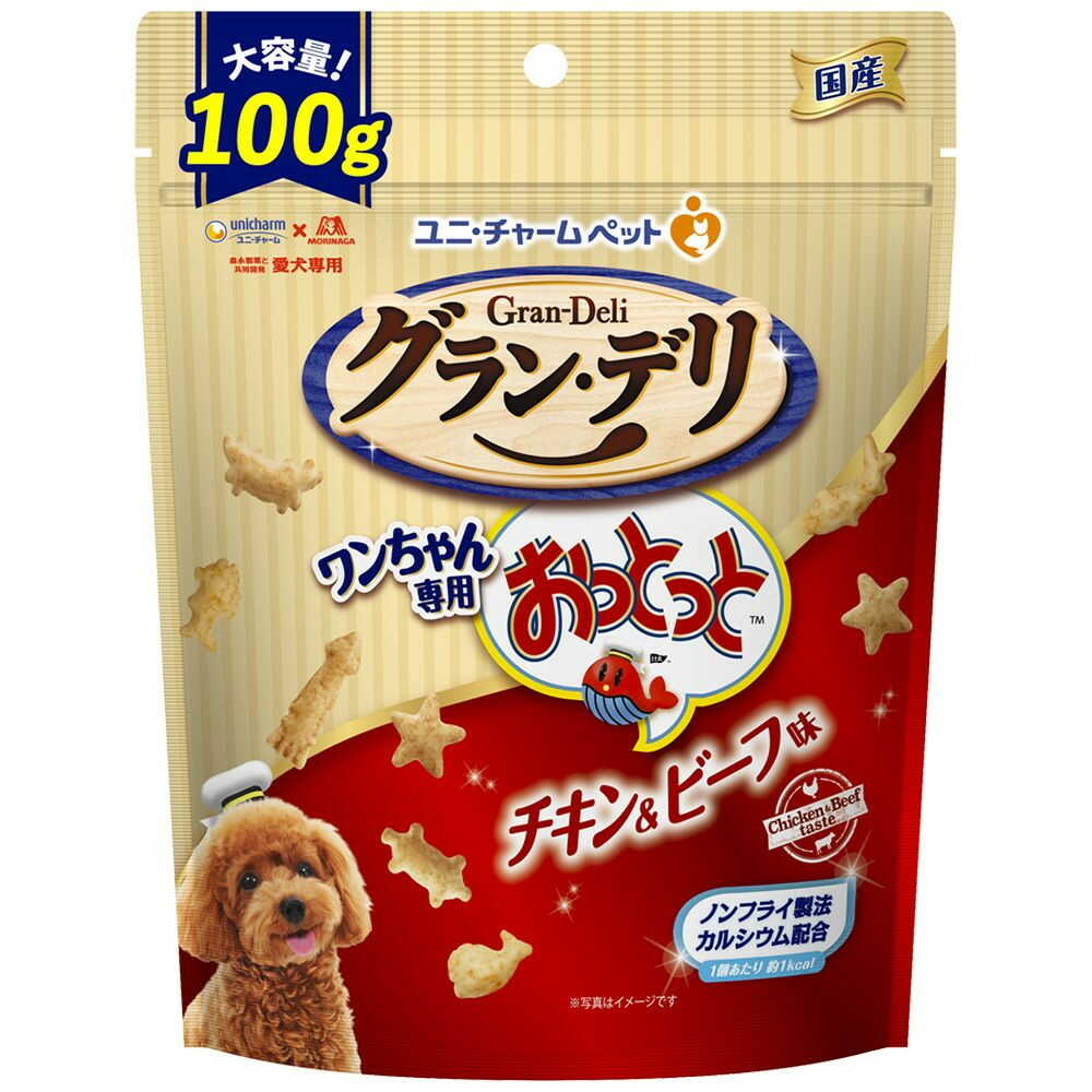 ユニ・チャーム グラン・デリ ワンちゃん専用おっとっと チキン&ビーフ味 100g