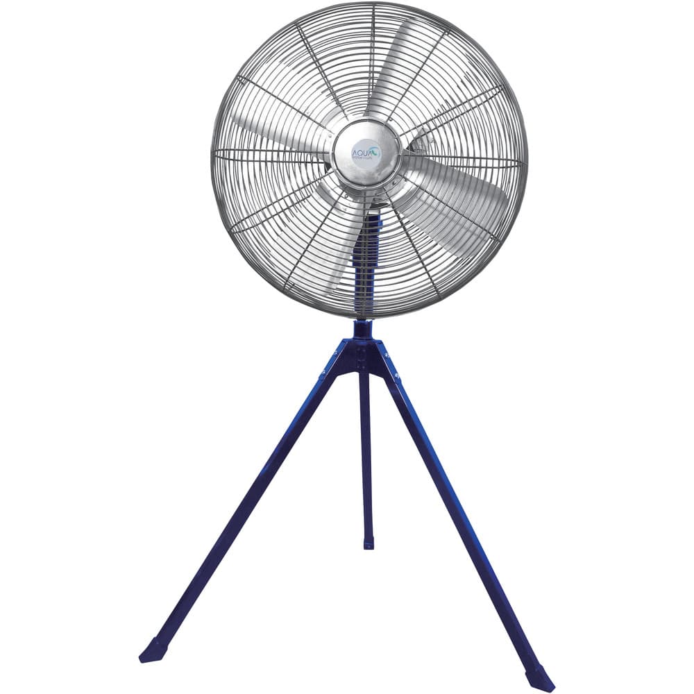 無給油エアモーター式工場扇 スタンド大型 (アルミハネ60cm) メーカー直送 ▼返品・キャンセル不可【他商品との同時購入不可】