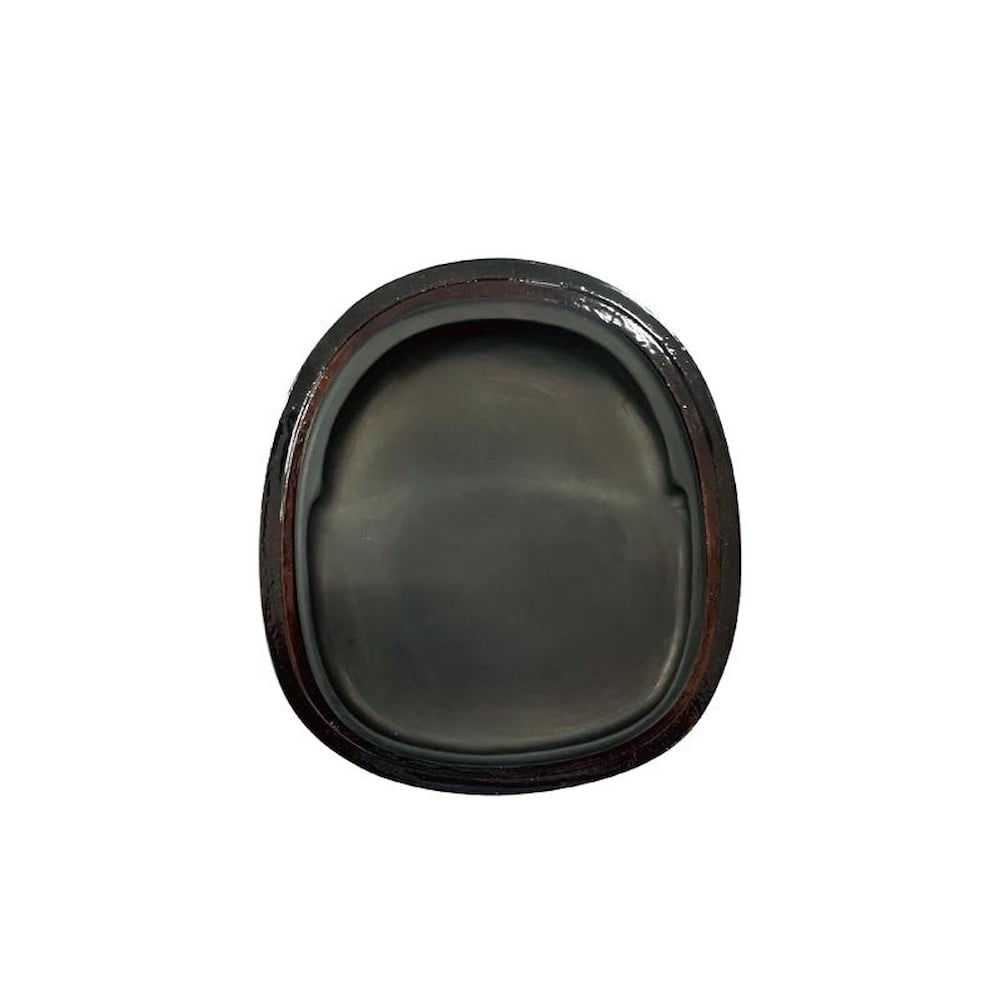 歙州硯 無紋硯 楕円 五吋・HJ65 【直送品】 返品・キャンセル・他商品と同時購入は不可
