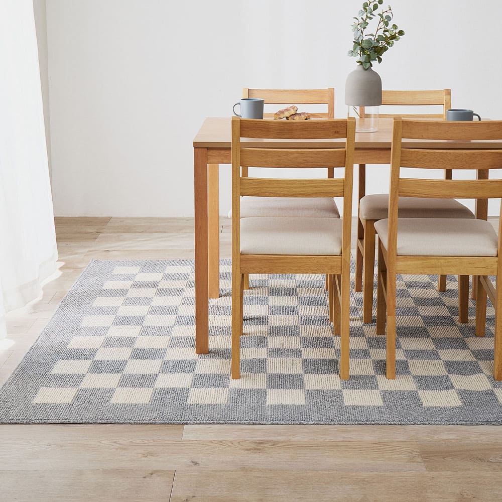 ダイニングラグ モニカ 約240×330cm グレー 【直送品】 返品・キャンセル・他商品と同時購入は不可