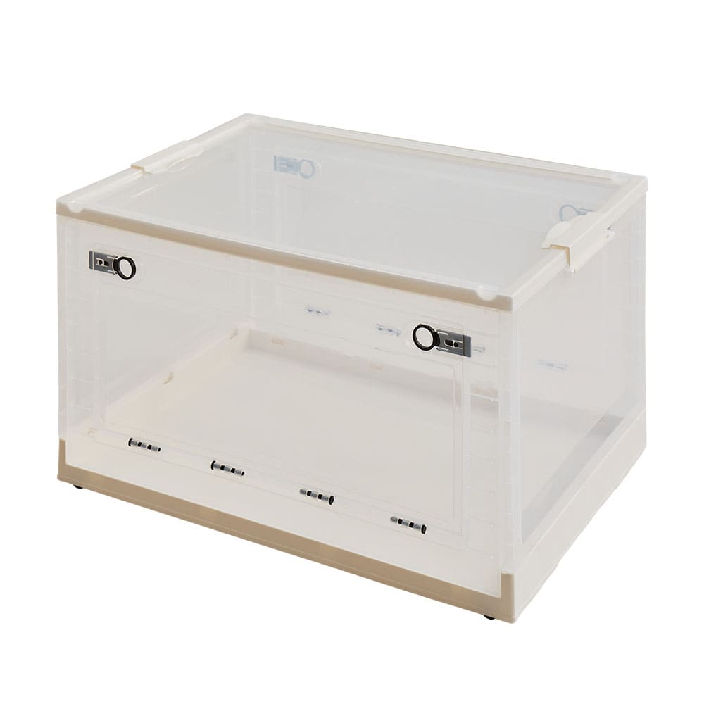 折りたたみ収納ボックス クリア XXL 96L 2個セット メーカー直送 ▼返品・キャンセル不可【他商品との同時購入不可】