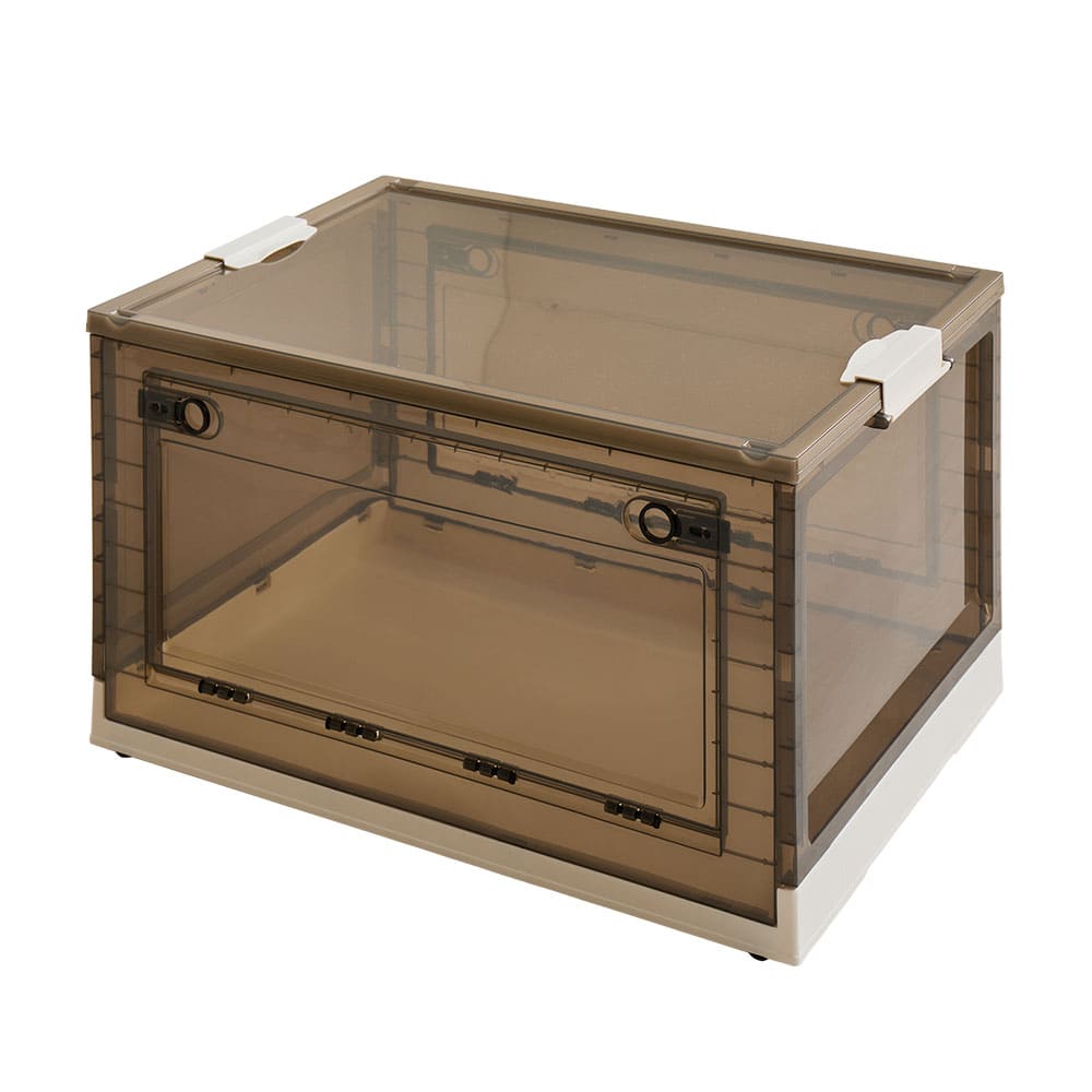 折りたたみ収納ボックス スモーク XXL 96L 2個セット メーカー直送 ▼返品・キャンセル不可【他商品との同時購入不可】