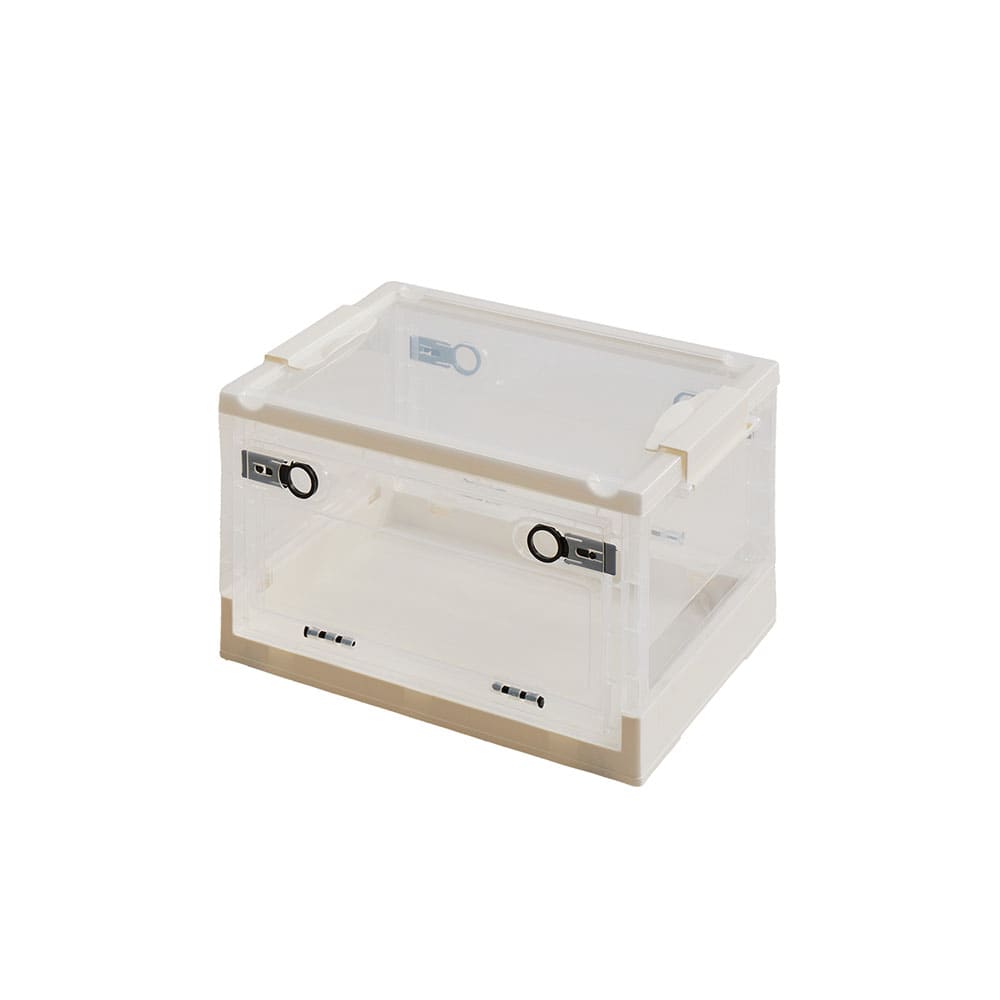 折りたたみ収納ボックス クリア S 20L 3個セット メーカー直送 ▼返品・キャンセル不可【他商品との同時購入不可】