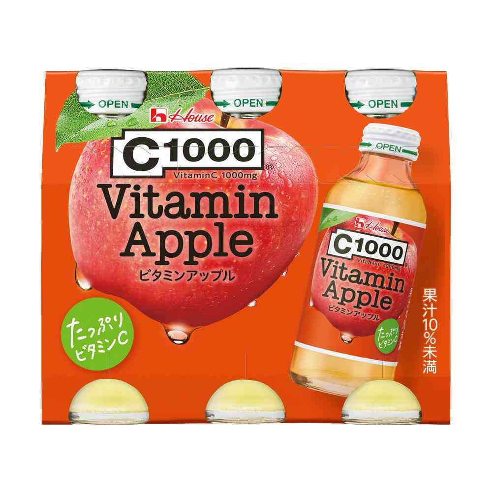 ◆ハウス C1000 ビタミンアップル 140ml×6本   【5個セット】