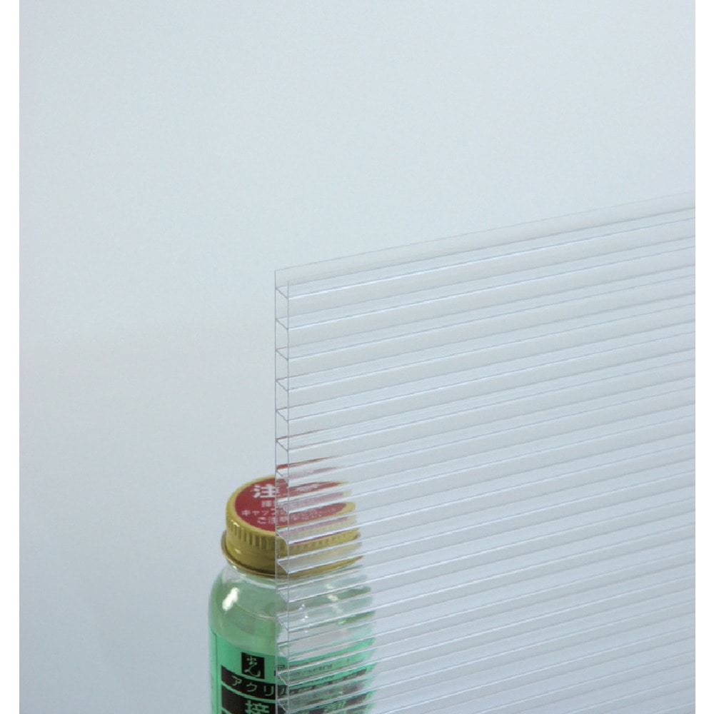 光 ポリカ中空ボード 透明 910×1820×6 メーカー直送 ▼返品・キャンセル不可【他商品との同時購入不可】