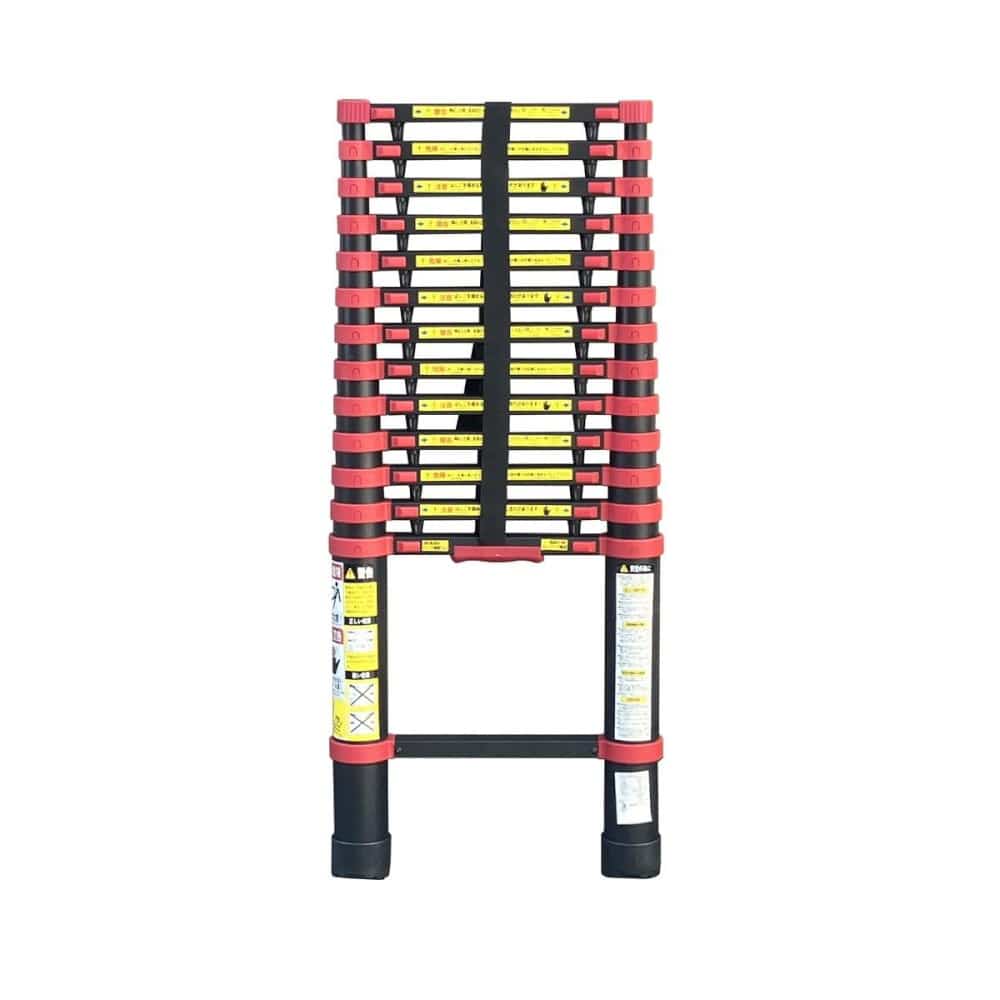 アルミス アルミ伸縮はしごブラック14段 ASH-410BKF 【直送品】 返品・キャンセル・他商品と同時購入は不可