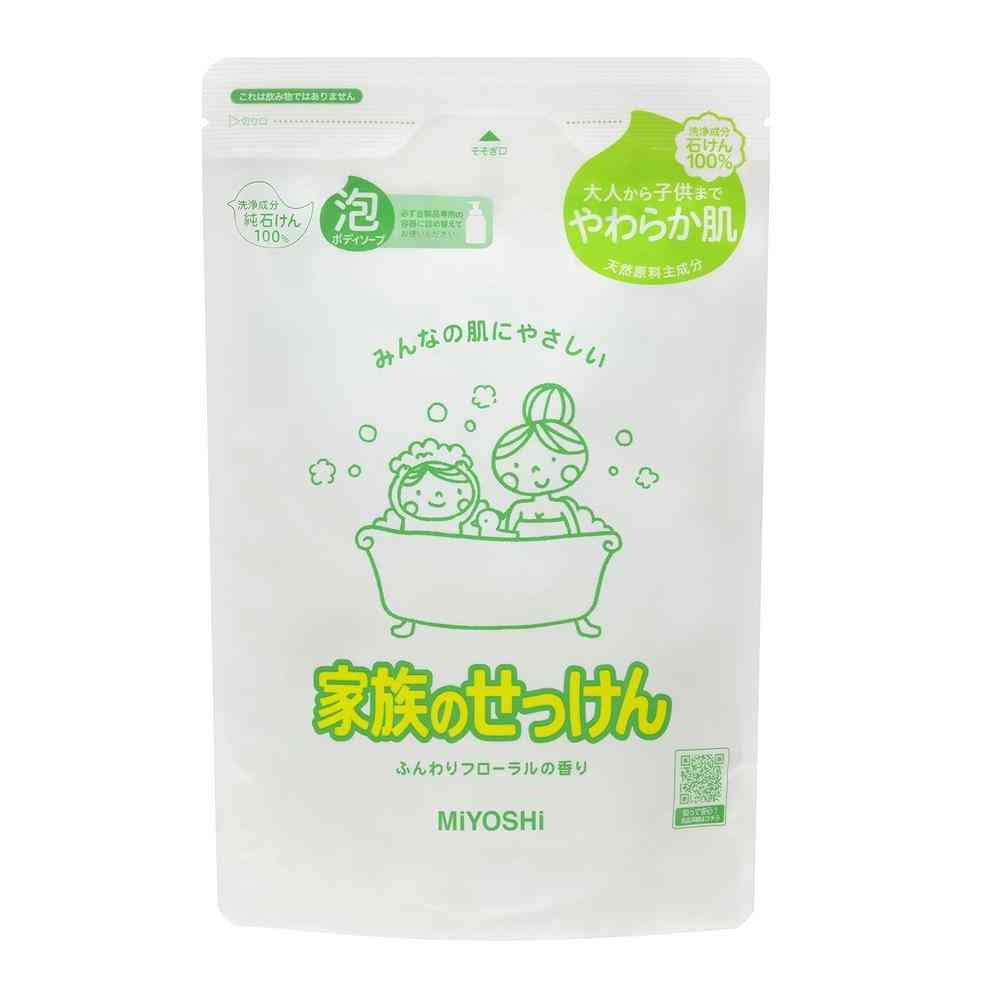 ミヨシ石鹸 家族のせっけん 泡ボディソープ つめかえ 550ml