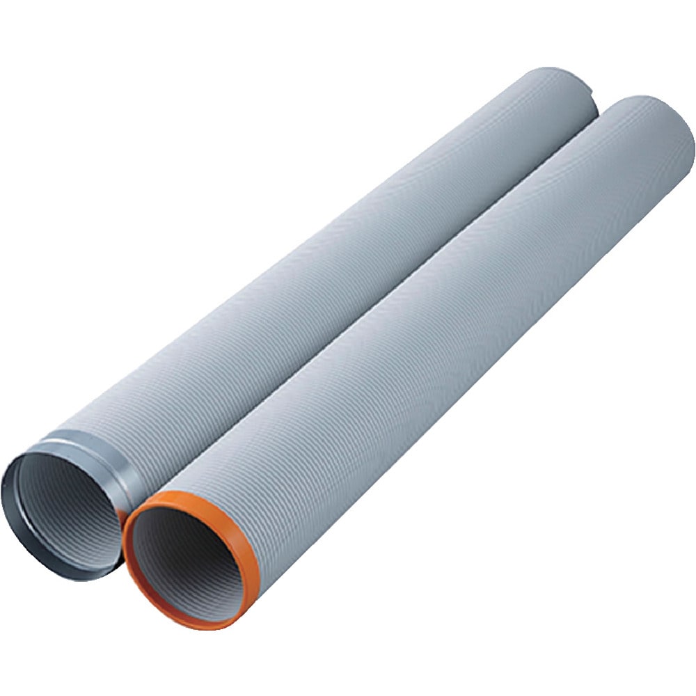 Suiden SS延長排気ダクト 3口用 2m×2本 メーカー直送 ▼返品・キャンセル不可【他商品との同時購入不可】