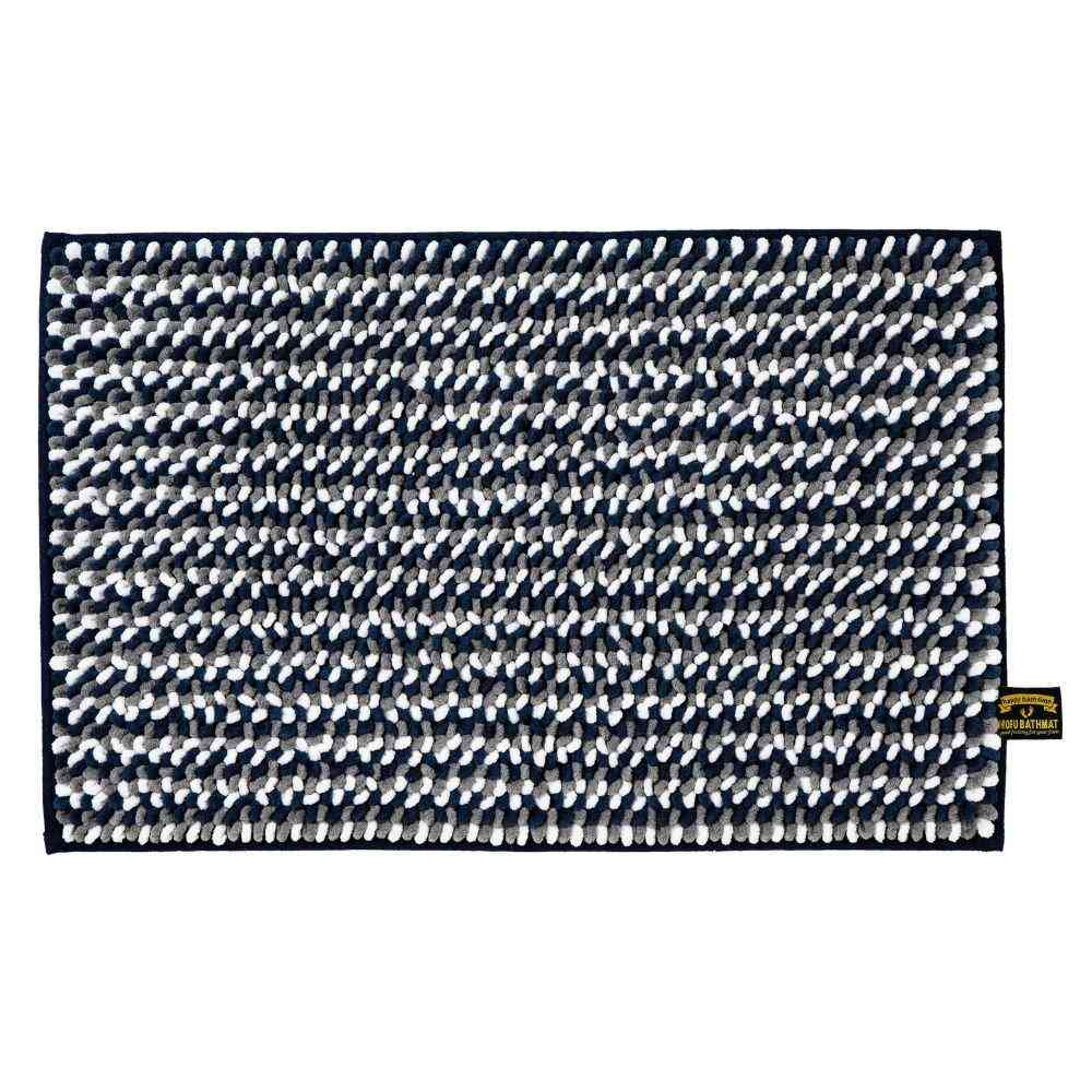 藤栄 MOFU モフ バスマット pocotto ポコット M 60×40cm ブルーベリー MF-010