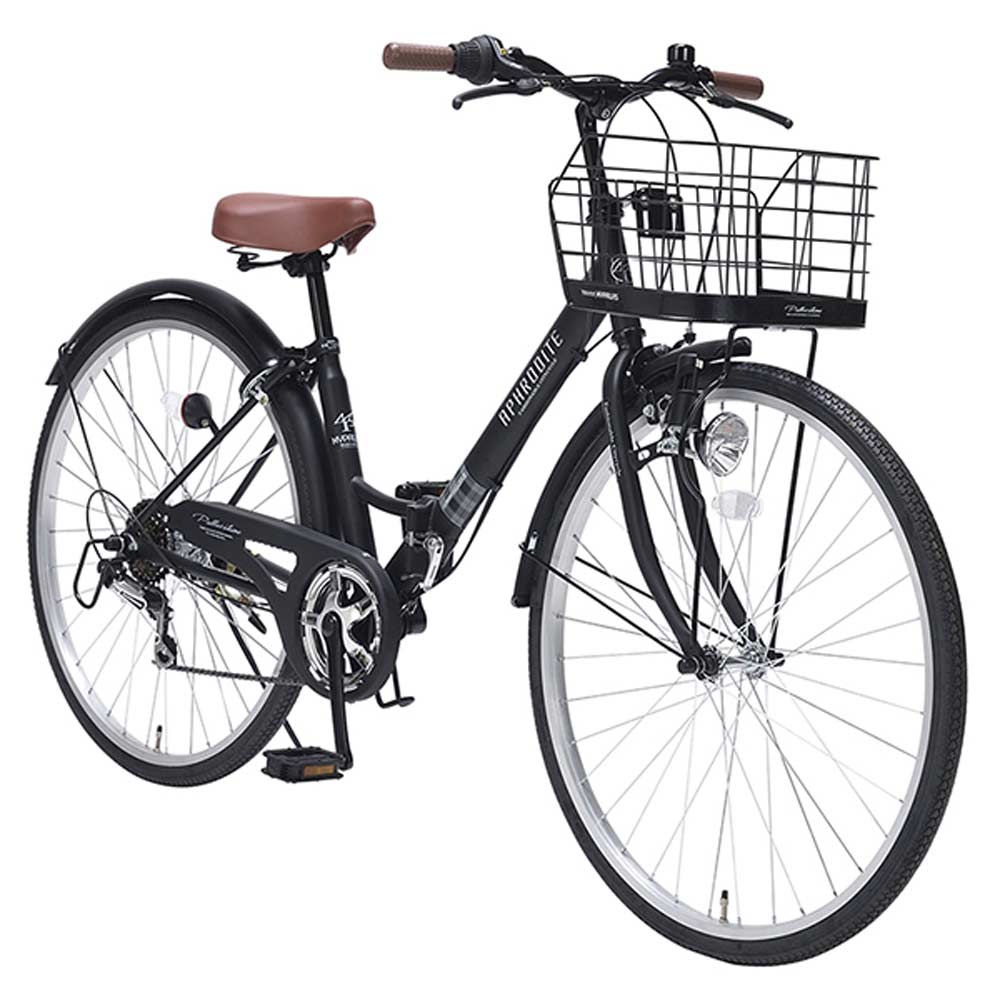 折りたたみシティサイクル 6段変速 肉厚チューブ MC507 メーカー直送▼返品・キャンセル不可【他商品との同時購入不可】