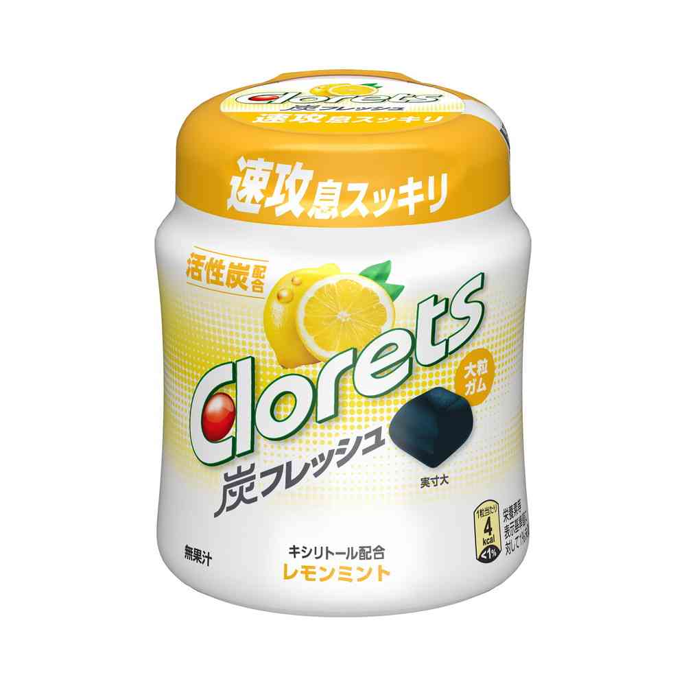 ◆モンテリーズ クロレッツ炭フレッシュ レモンミントボトル 112g   【6個セット】