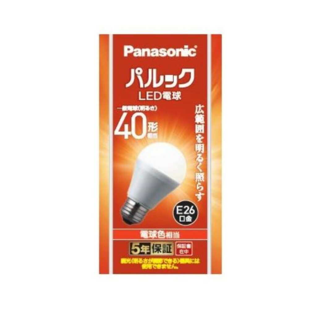 パナソニック Panasonic パルックLED LED電球 40形 電球色 広配光 LDA4LGK4