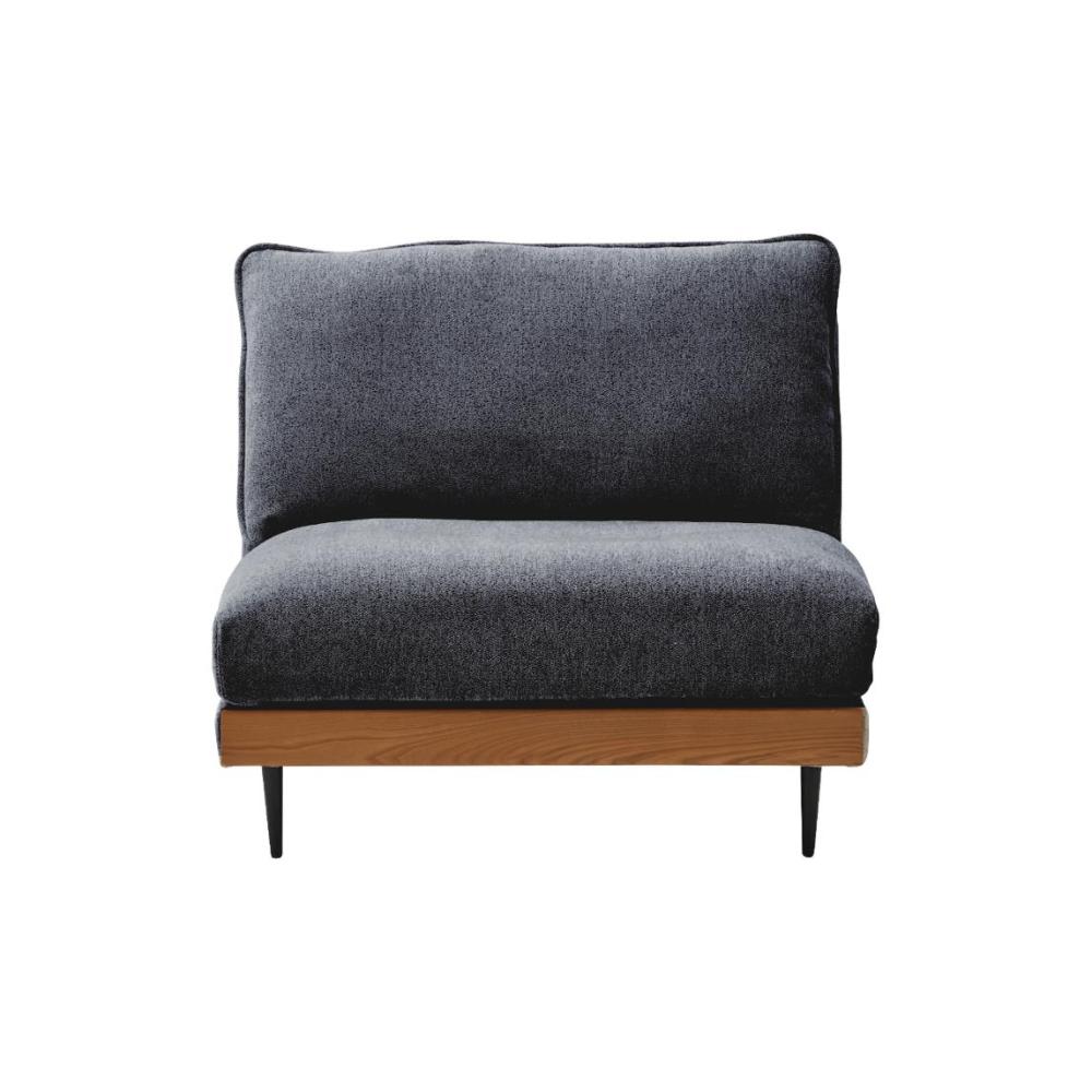 1.5人掛けソファ アリシア ダークグレー メーカー直送 ▼返品・キャンセル不可【他商品との同時購入不可】