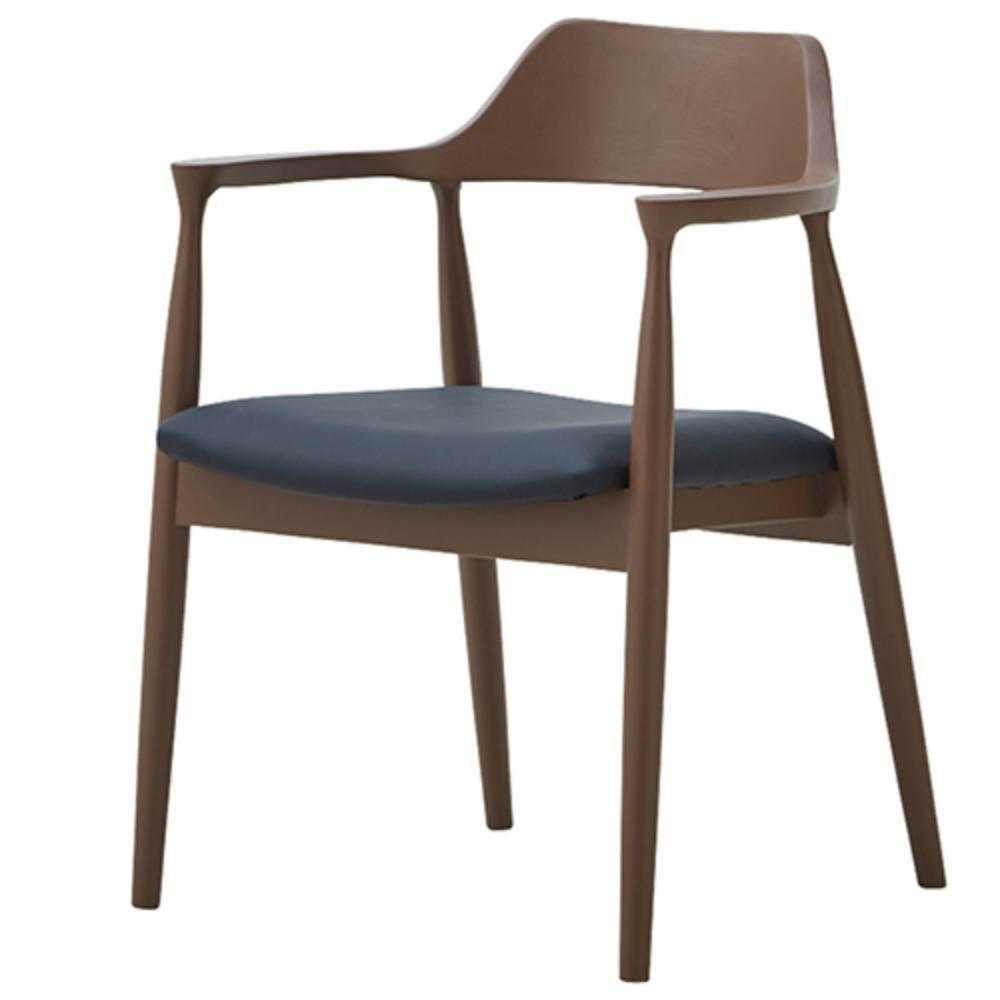 ダイニングチェア ロジャーC型 チャコールグレー 合皮座面ブラック メーカー直送 ▼返品・キャンセル不可【他商品との同時購入不可