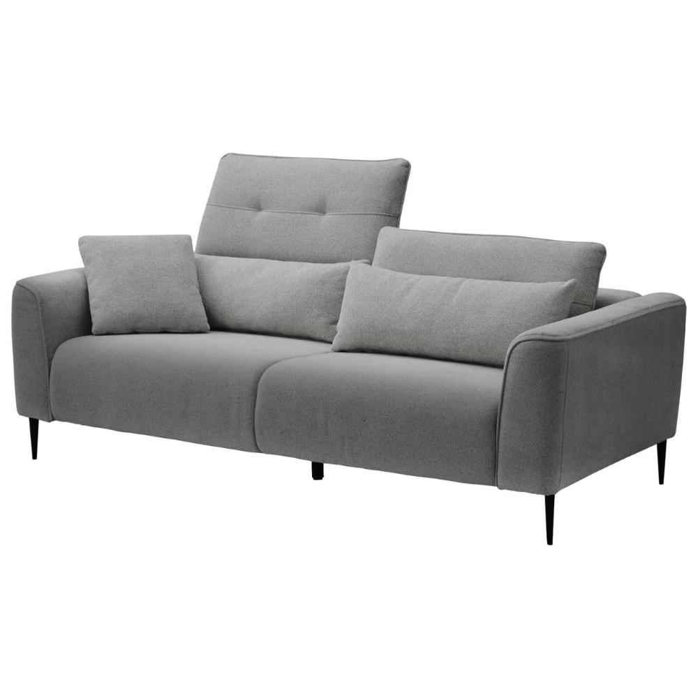 3人掛けソファ スキータ ダークグレー 447154 【直送品】 返品・キャンセル・他商品と同時購入は不可