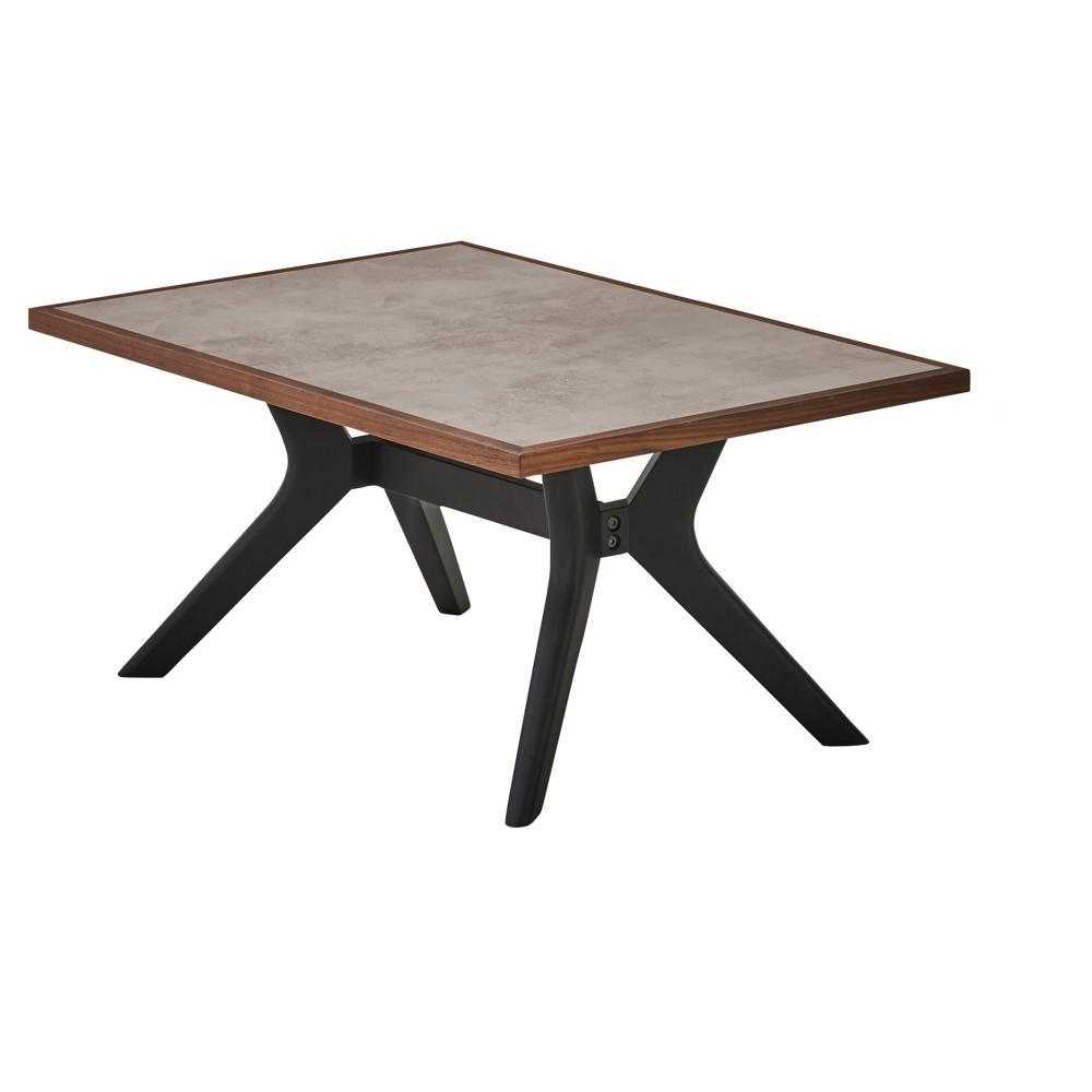 ラミン センターテーブル 幅90cm ブラウン メーカー直送 ▼返品・キャンセル不可【他商品との同時購入不可】