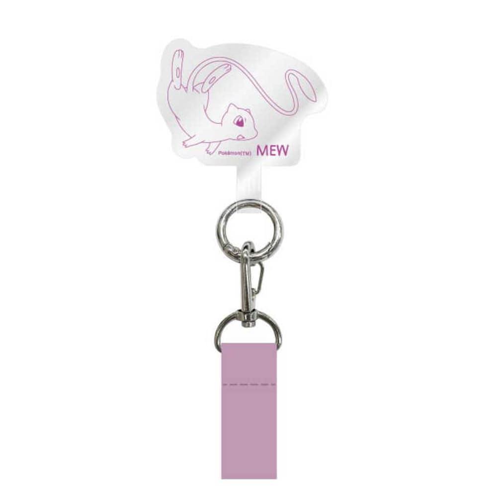 グルマンディーズ ポケットモンスター マルチリングプラスストラップセット ミュウ POKE-912D 33g