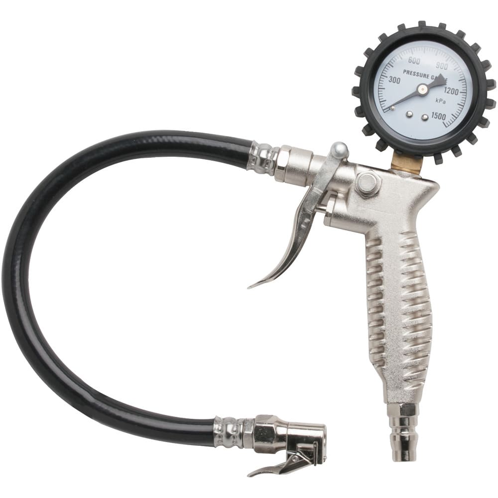 タイヤゲージ ガンタイプ 1400kPa 米式バルブタイプ メーカー直送 ▼返品・キャンセル不可【他商品との同時購入不可】