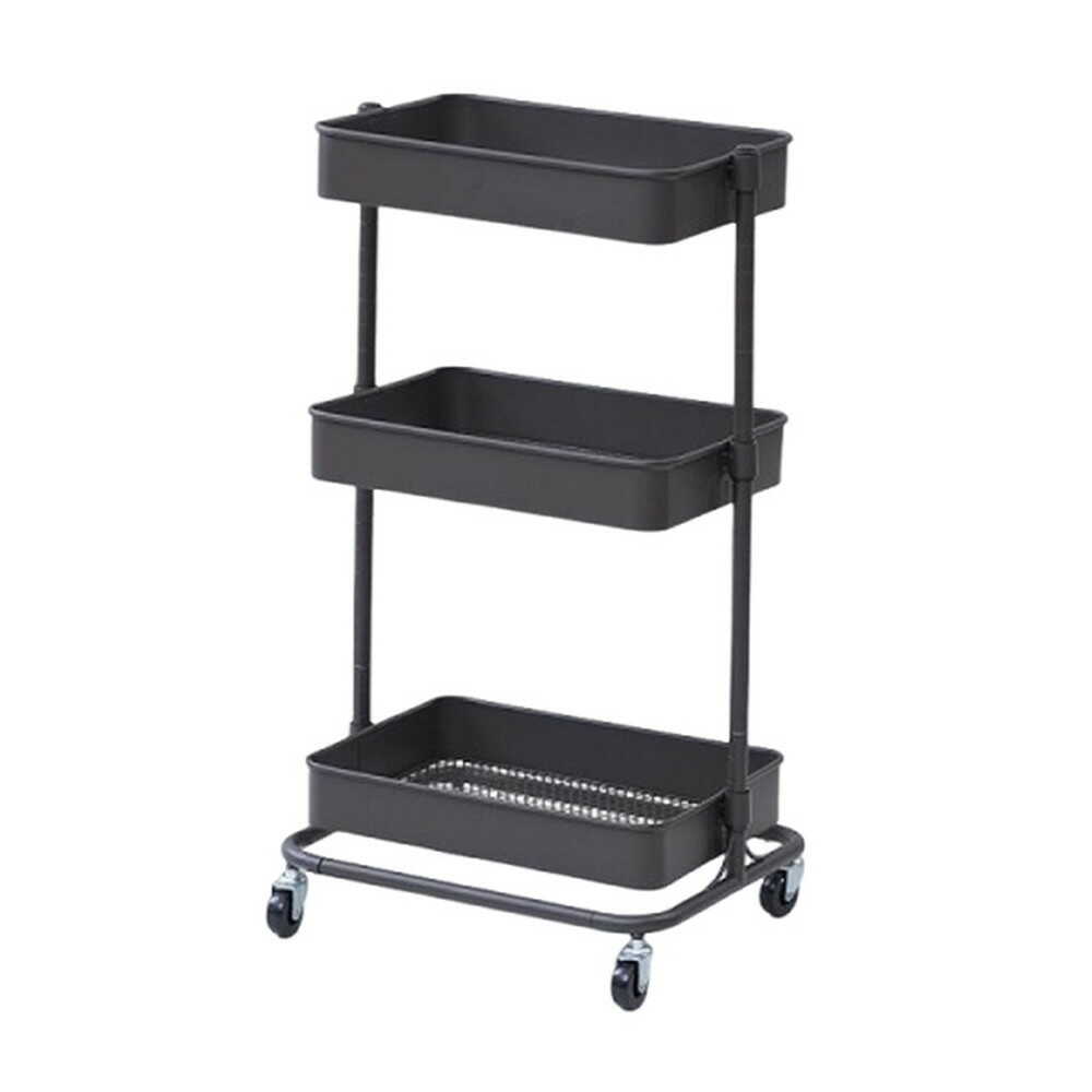 山善 バスケットトローリー ライト