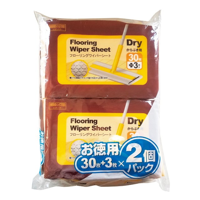 シーズワン フローリングシート ドライ 33枚入x2個パック【5個セット】