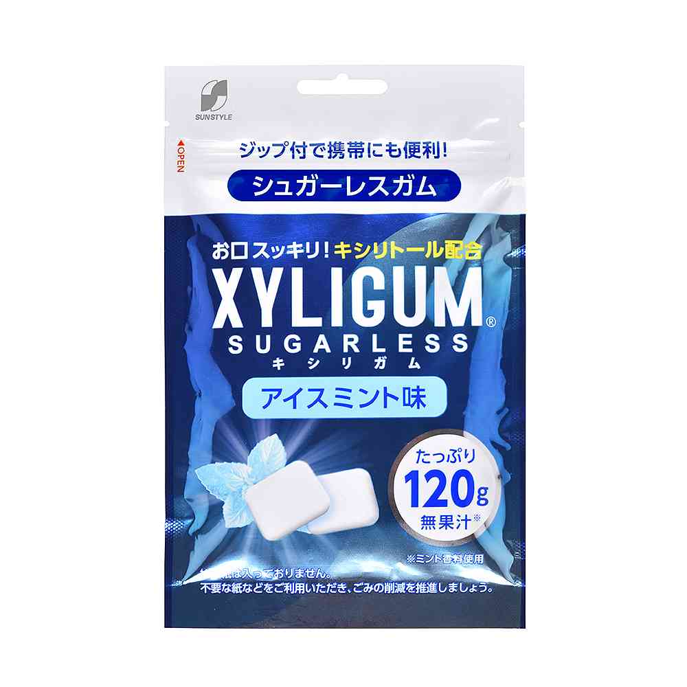 ◆SUN STYLE サンスタイル キシリガム アイスミント パウチ 120g   【6個セット】