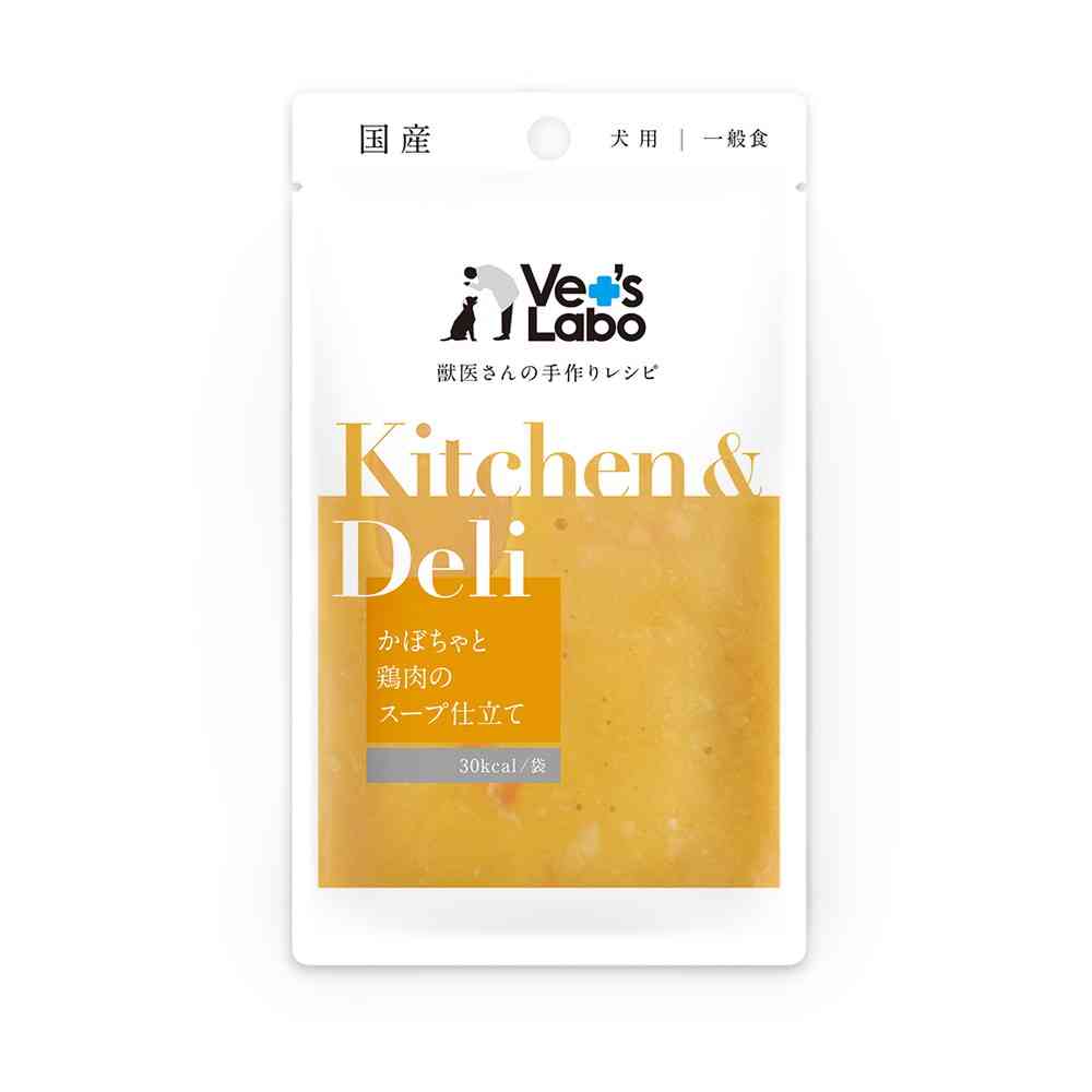 ジャパンペットコミュニケーションズ キッチン&デリ 犬用 かぼちゃと鶏肉のスープ仕立て 80g