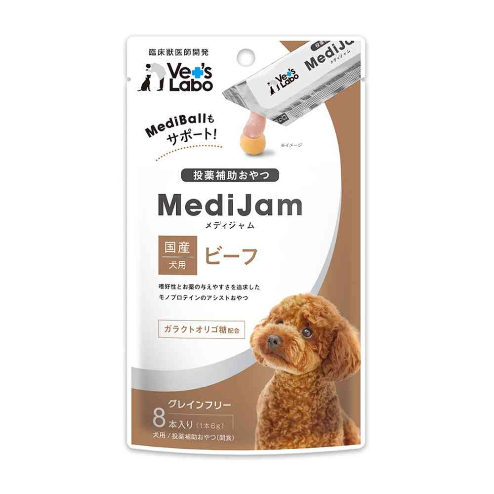 ジャパンペットコミュニケーションズ 犬用 メディジャム ビーフ 6g×8本