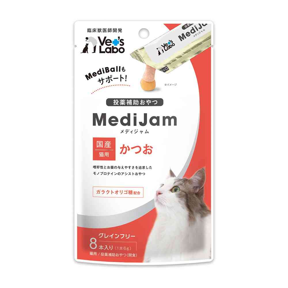 ジャパンペットコミュニケーションズ 猫用 メディジャム かつお 6g×8本
