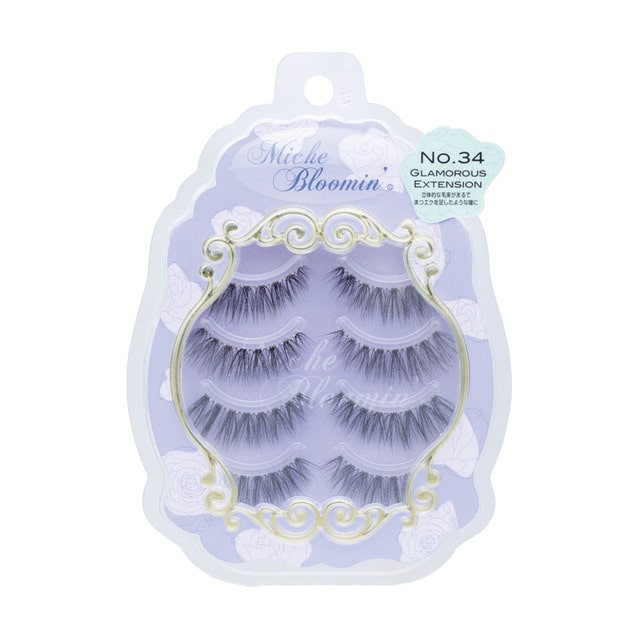 ミッシュブルーミン つけまつげ アイラッシュ No.34 グラマラスエクステンション 4ペア