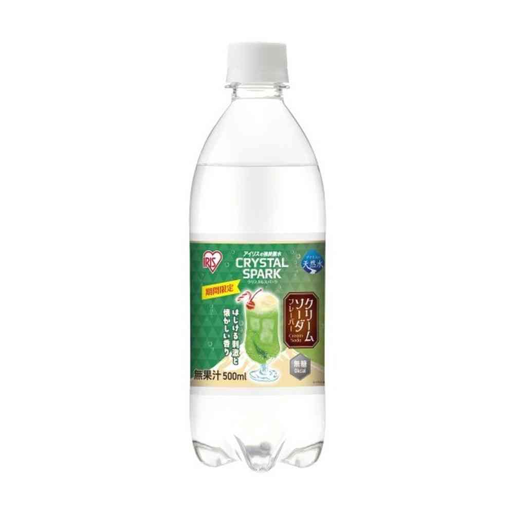 ◆アイリス CRYSTALSPARK クリームソーダ 500ml   【24個セット】