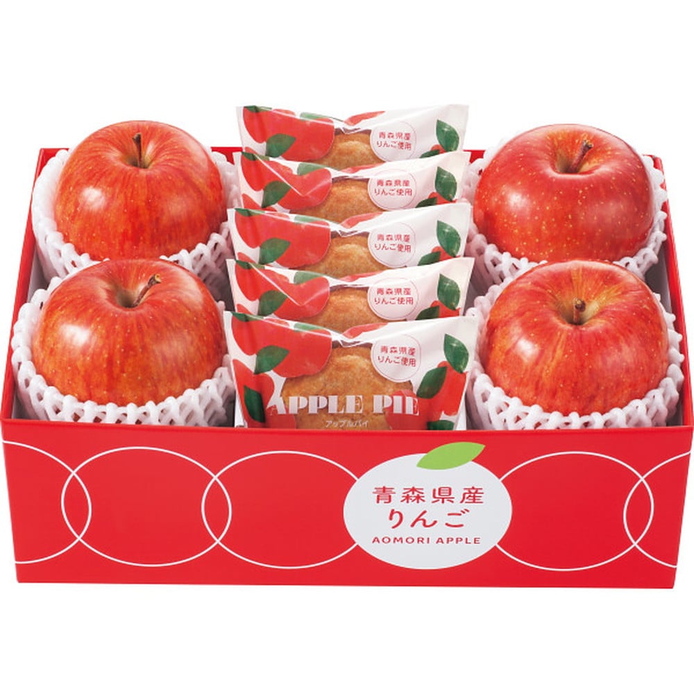 ◆【お歳暮限定】青森県産サンふじりんご&アップルパイ◇メーカー直送 ▼返品・キャンセル不可【他商品との同時購入不可】