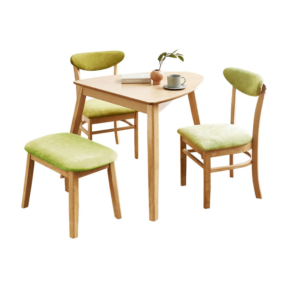 三角テーブルダイニング4点セット DC-SAKURA-GR メーカー直送 ▼返品・キャンセル不可【他商品との同時購入不可】