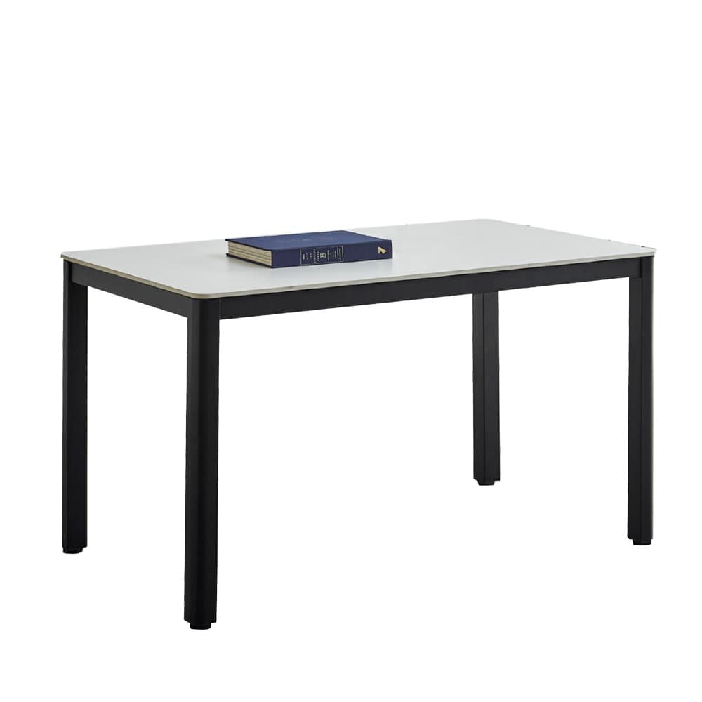 カジュアルデザインの幅120cmセラミックテーブル ホワイト メーカー直送 ▼返品・キャンセル不可【他商品との同時購入不可】