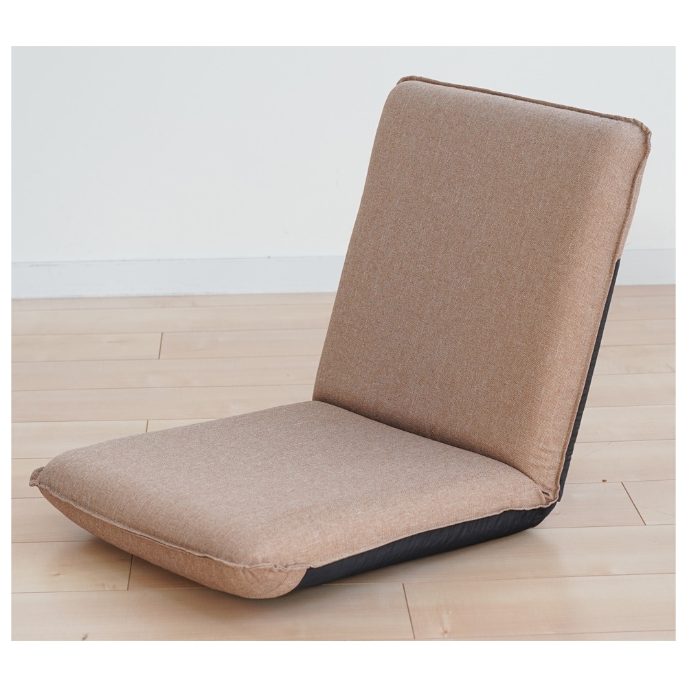 Sノーマル座椅子 14段リクライニング ベージュ メーカー直送 ▼返品・キャンセル不可【他商品との同時購入不可】