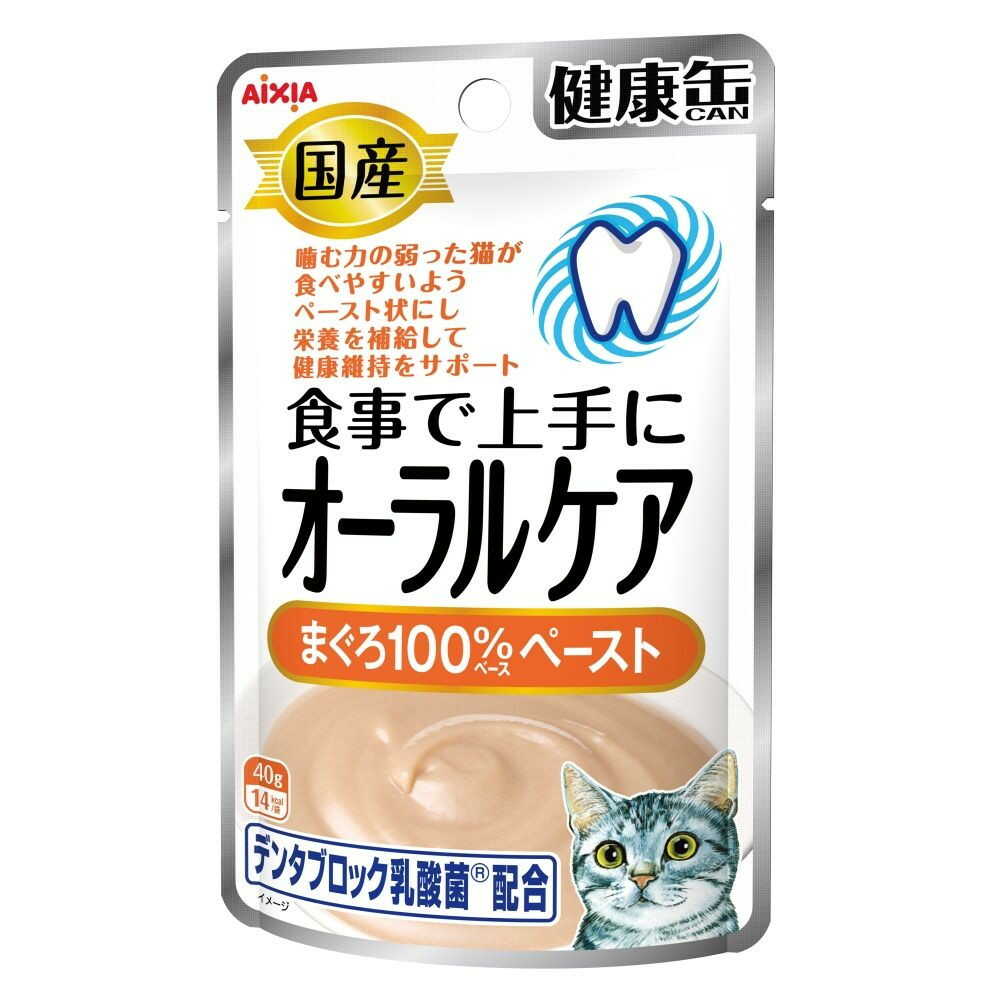 アイシア 国産 健康缶パウチオーラルケア まぐろペースト 40g