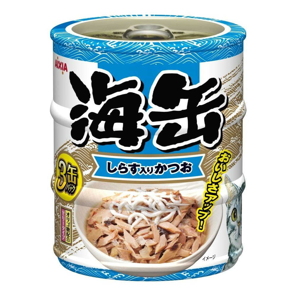 アイシア 海缶ミニ3Pしらす入りかつお 180g