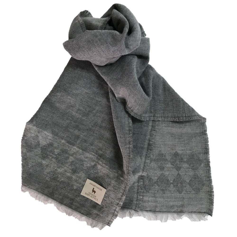 Z1150 アーガイル柄ストールグレー BAAG-1000A 【直送品】 返品・キャンセル・他商品と同時購入は不可