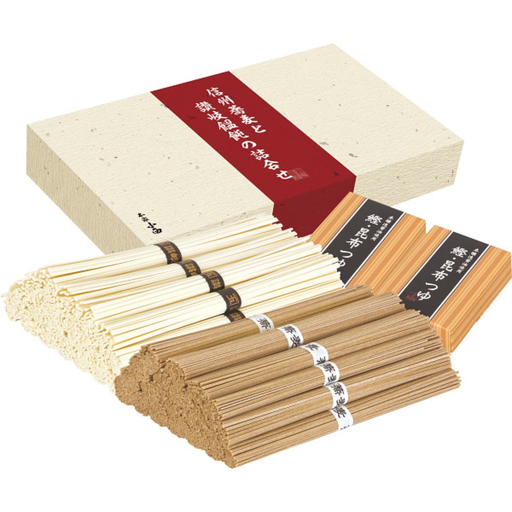 ◆【お歳暮限定】信州蕎麦と讃岐饂飩の詰合せ◇メーカー直送 ▼返品・キャンセル不可【他商品との同時購入不可】
