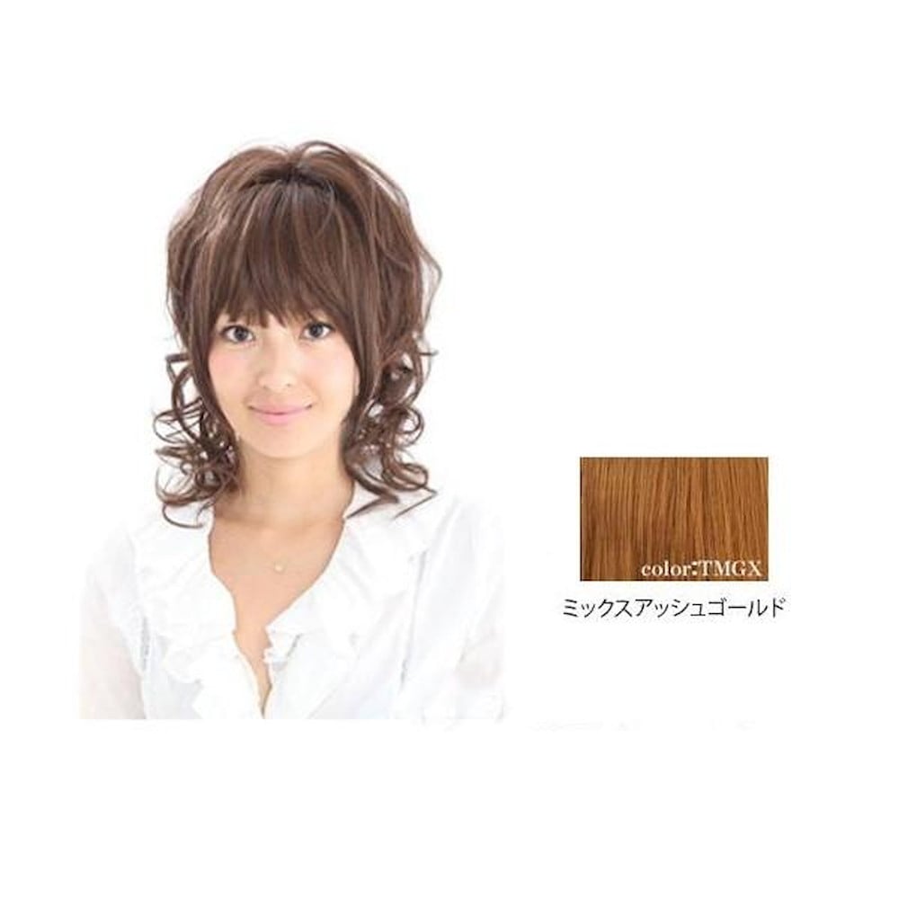 プリシラ ボリュ巻きウィッグ アネゴミディロング 耐熱 【直送品】 返品・キャンセル・他商品と同時購入は不可