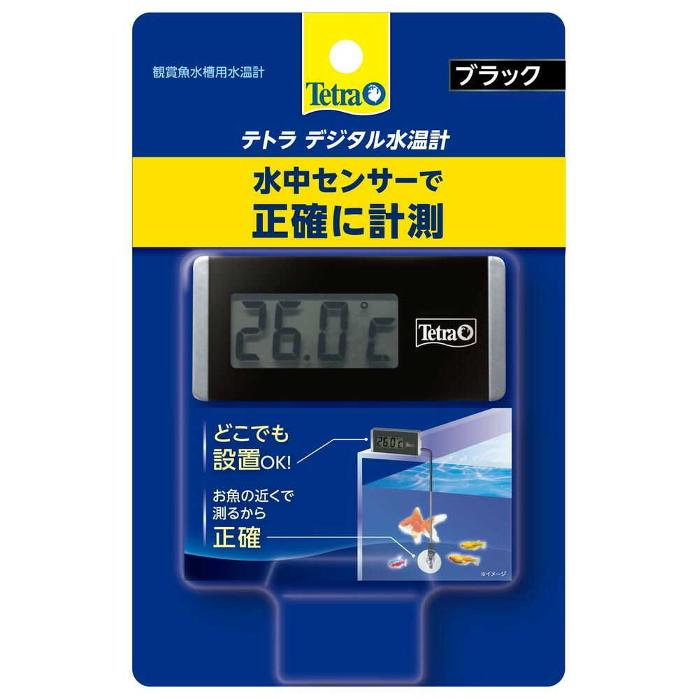 スペクトラムブランズジャパン テトラ デジタル水温計 ブラック BD-1 1個