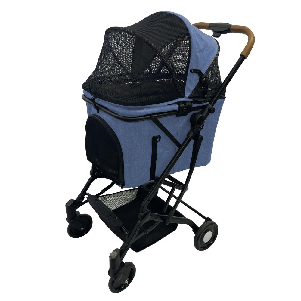 2wayペットカート デニム メーカー直送 ▼返品・キャンセル不可【他商品との同時購入不可】