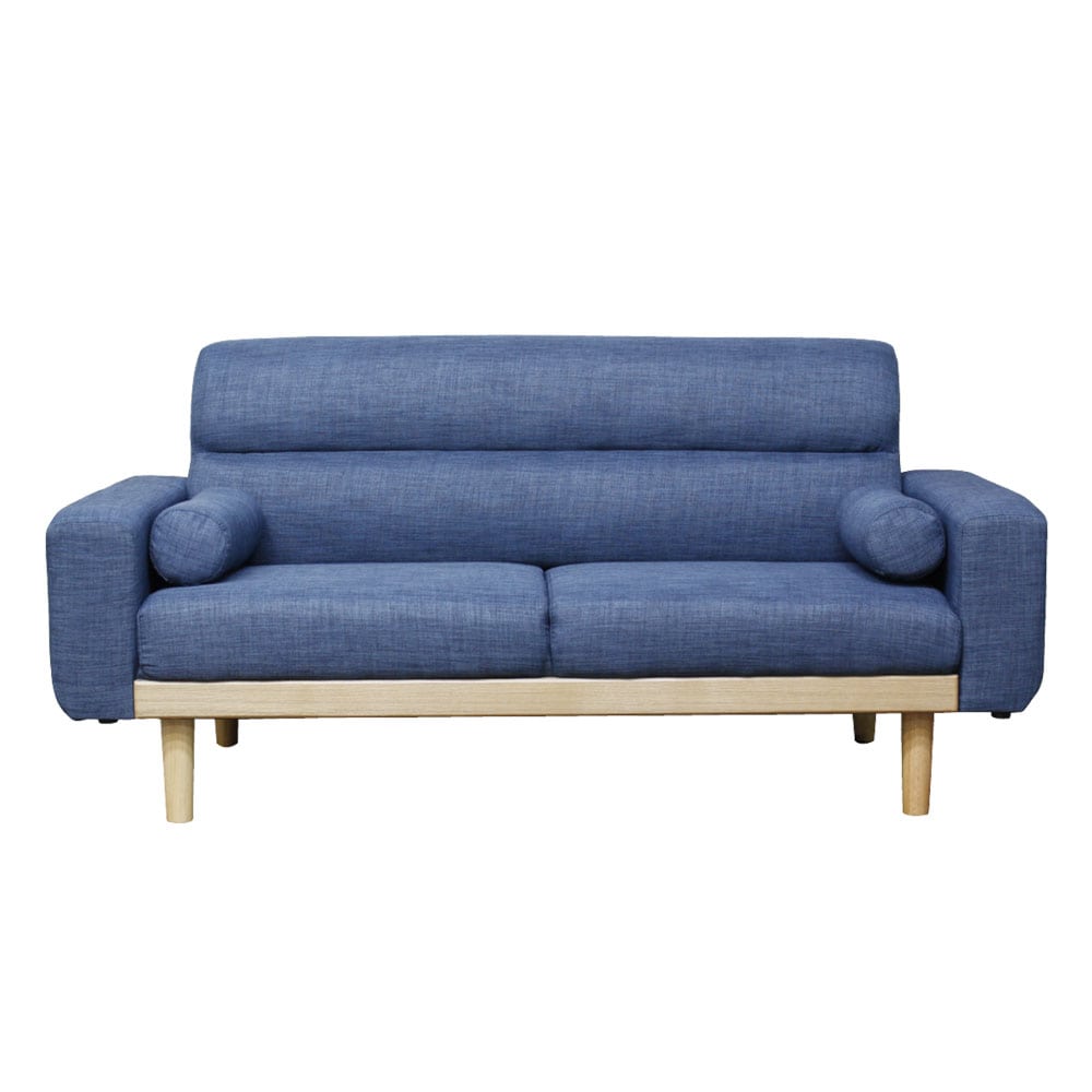 2口コンセント付き2.5人掛けソファ SO-20-BL メーカー直送 ▼返品・キャンセル不可【他商品との同時購入不可】