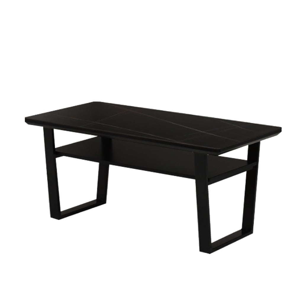 デザイン性と耐久性を備えた120ハイタイプセンターテーブル BK メーカー直送 ▼返品・キャンセル不可【他商品との同時購入不可】