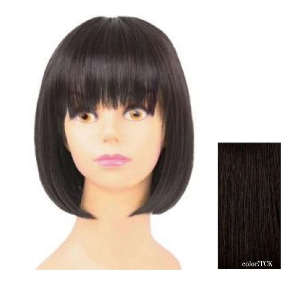 プリシラ 帽子ウィッグフィットボブ 耐熱 ショコラブラック 【直送品】 返品・キャンセル・他商品と同時購入は不可