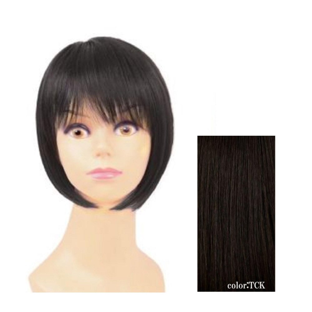 プリシラ 帽子ウィッグフィットショートボブ耐熱ショコラブラック 【直送品】 返品・キャンセル・他商品と同時購入は不可